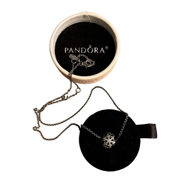 Pandora Tare Limited Edition Charm Christmas Snowflake 2013 Let It Snow 791187CZ - Picture 1 of 11